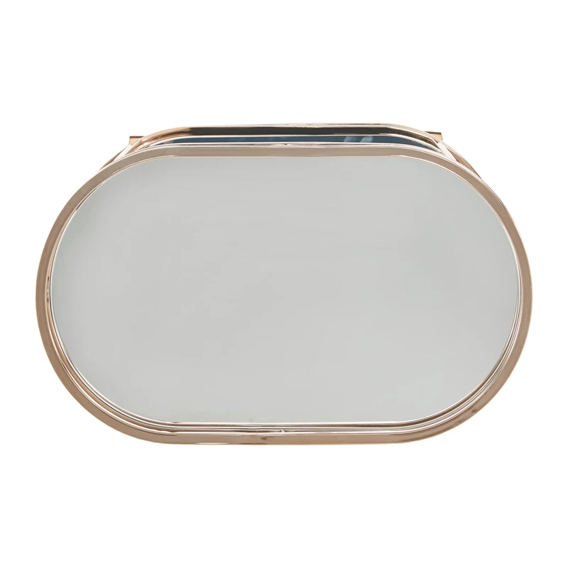 Wholesale π INSPIRE Q Oval Mid-Century Metal & Glass Bar Cart In Champagne Gold βοΈ 5 Wholesale π INSPIRE Q Oval Mid-Century Metal & Glass Bar Cart In Champagne Gold βοΈ - Image 5