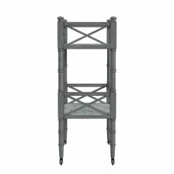 Best Pirce ⭐ Butler Specialty Company Foster Powder Gray 2 Tier Bar Cart 🧨 -Guest Chairs Sales 2552909 2 L