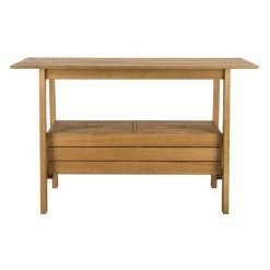 Buy π Safavieh Bertie Eucalyptus Wood Outdoor Tea Trolley In Teak Natural π 19 Buy π Safavieh Bertie Eucalyptus Wood Outdoor Tea Trolley In Teak Natural π -Guest Chairs Sales 2574113 3 L