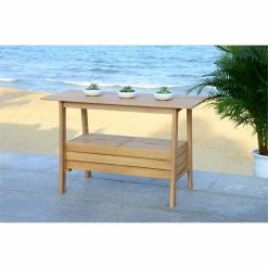 Buy π Safavieh Bertie Eucalyptus Wood Outdoor Tea Trolley In Teak Natural π 24 Buy π Safavieh Bertie Eucalyptus Wood Outdoor Tea Trolley In Teak Natural π -Guest Chairs Sales 2574113 8 L