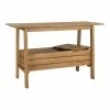 Buy 🎁 Safavieh Bertie Eucalyptus Wood Outdoor Tea Trolley In Teak Natural 😀