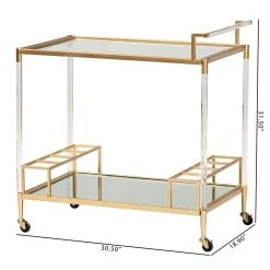 Cheap π₯ Baxton Studio Rosalina Gold Metal And Mirrored Glass Wine Cart π€© 15 Cheap π₯ Baxton Studio Rosalina Gold Metal And Mirrored Glass Wine Cart π€© -Guest Chairs Sales 2574327 7 L