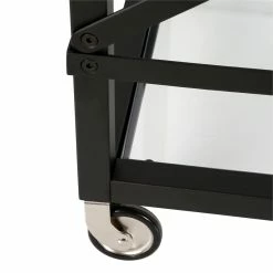 Budget 😀 Maklaine Contemporary 36" X-Accent Metal Bar Cart In Black/Bronze 🛒 -Guest Chairs Sales 2575393 9 L