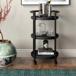 Top 10 π Maklaine Contemporary 21" Steel Bar Cart In Black π₯ 13 Top 10 π Maklaine Contemporary 21" Steel Bar Cart In Black π₯ -Guest Chairs Sales 2575552 4 L