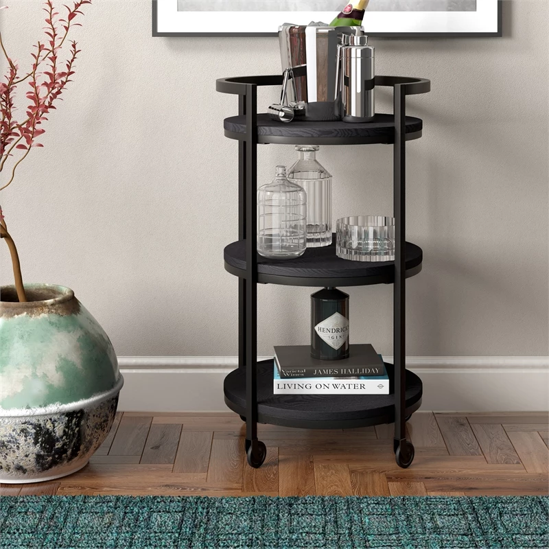 Top 10 π Maklaine Contemporary 21" Steel Bar Cart In Black π₯ 5 Top 10 π Maklaine Contemporary 21" Steel Bar Cart In Black π₯ - Image 5