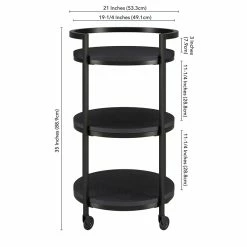 Top 10 π Maklaine Contemporary 21" Steel Bar Cart In Black π₯ 14 Top 10 π Maklaine Contemporary 21" Steel Bar Cart In Black π₯ -Guest Chairs Sales 2575552 5 L