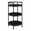 Top 10 👍 Maklaine Contemporary 21" Steel Bar Cart In Black 🔥