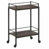 Top 10 ✔️ Maklaine Contemporary 23.5" Steel Bar Cart In Brown 👏