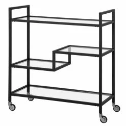Deals ✨ Henn&Hart 33" Blackened Bronze Bar Cart 🎁 -Guest Chairs Sales 2578440 6 L