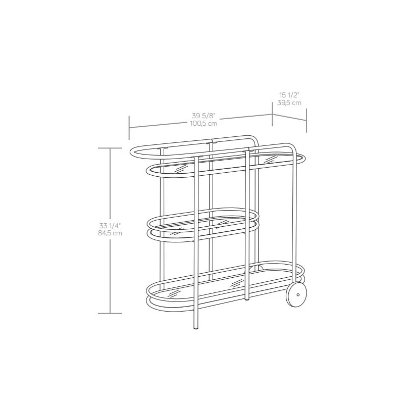 Coupon π€© Sauder Coral Cape Metal Bar Cart In Black π 2 Coupon π€© Sauder Coral Cape Metal Bar Cart In Black π - Image 2