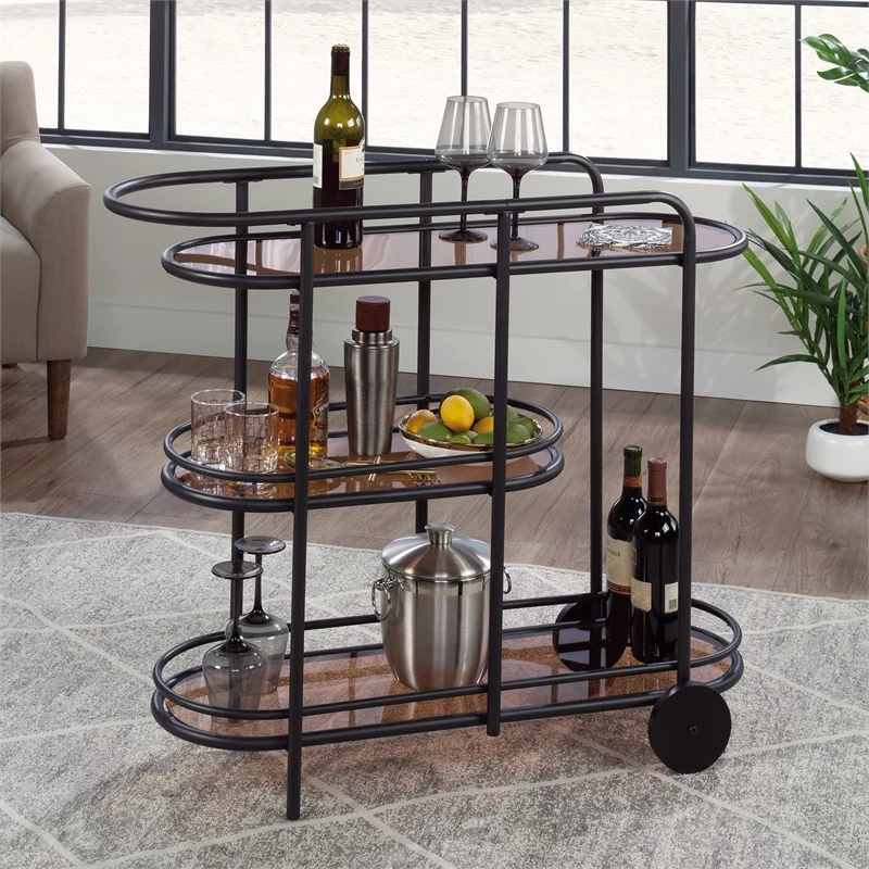 Coupon π€© Sauder Coral Cape Metal Bar Cart In Black π 4 Coupon π€© Sauder Coral Cape Metal Bar Cart In Black π - Image 4