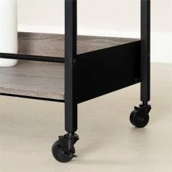 Outlet ✔️ Bar Cart With Wine Glass Rack City Life South Shore 😍 -Guest Chairs Sales 2608372 3 L