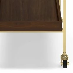 Best deal 🤩 Simpli Home Jace Modern Industrial Wood And Metal Bar Cart In Cognac ⭐ -Guest Chairs Sales 2628397 6 L