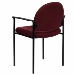Promo 🤩 Flash Furniture Stackable Side Guest Chair In Burgundy With Arms 🔥 -Guest Chairs Sales 454399 2 L