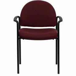 Promo 🤩 Flash Furniture Stackable Side Guest Chair In Burgundy With Arms 🔥 -Guest Chairs Sales 454399 3 L