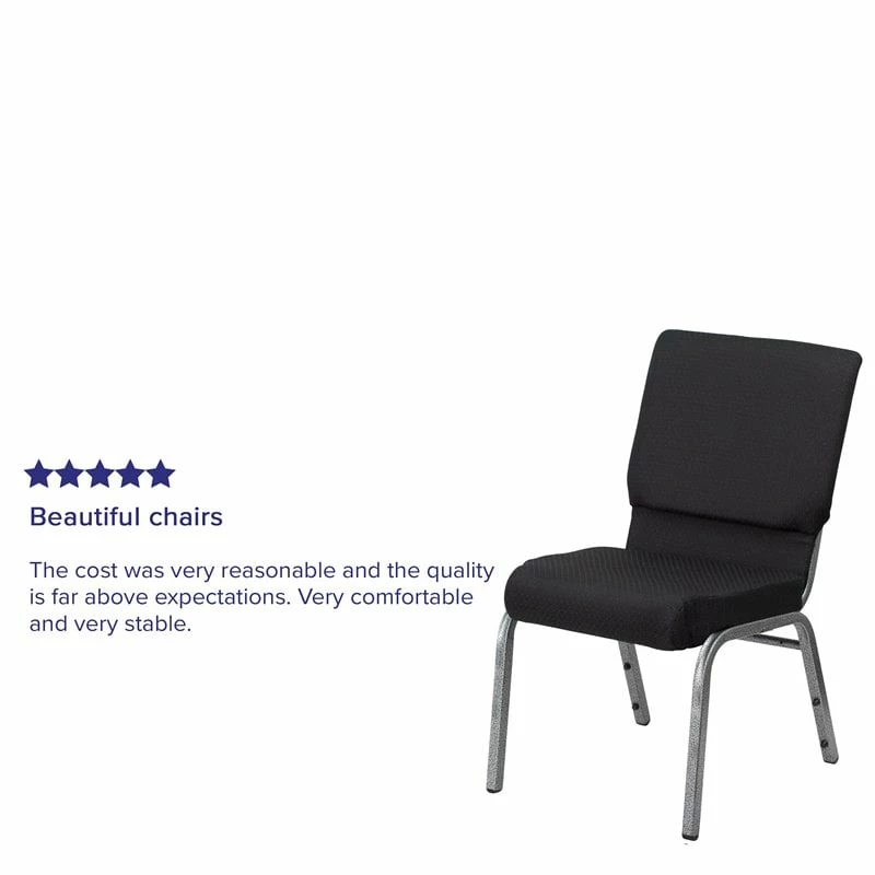 Buy π Flash Furniture Hercules Series Church Stacking Guest Chair In Black π 6 Buy π Flash Furniture Hercules Series Church Stacking Guest Chair In Black π - Image 6