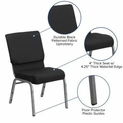 Buy π Flash Furniture Hercules Series Church Stacking Guest Chair In Black π 18 Buy π Flash Furniture Hercules Series Church Stacking Guest Chair In Black π -Guest Chairs Sales 454456 4 L