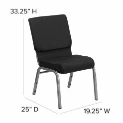Buy π Flash Furniture Hercules Series Church Stacking Guest Chair In Black π 19 Buy π Flash Furniture Hercules Series Church Stacking Guest Chair In Black π -Guest Chairs Sales 454456 5 L