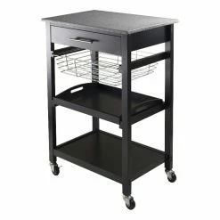 Top 10 ⌛ Winsome Julia Utility Cart In Black Granite Top 🔔