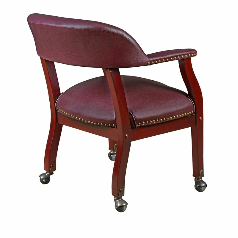 Top 10 ๐ Regency Ivy League Captain Guest Chair With Casters In Burgundy โญ 4 Top 10 ๐ Regency Ivy League Captain Guest Chair With Casters In Burgundy โญ - Image 4