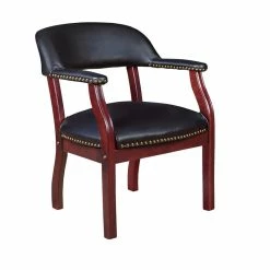 Buy 🥰 Regency Ivy League Captain Guest Chair In Black ✔️