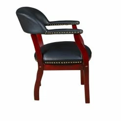 Buy 🥰 Regency Ivy League Captain Guest Chair In Black ✔️ -Guest Chairs Sales 458444 3 L