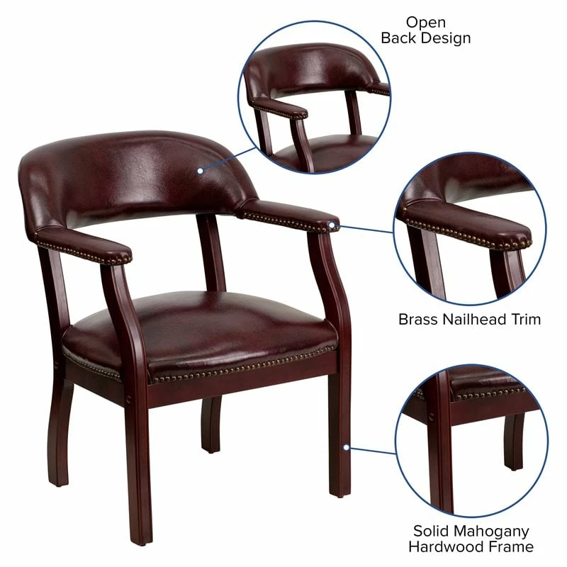 Promo ๐ Flash Furniture Luxurious Conference Guest Chair In Burgundy ๐ 5 Promo ๐ Flash Furniture Luxurious Conference Guest Chair In Burgundy ๐ - Image 5