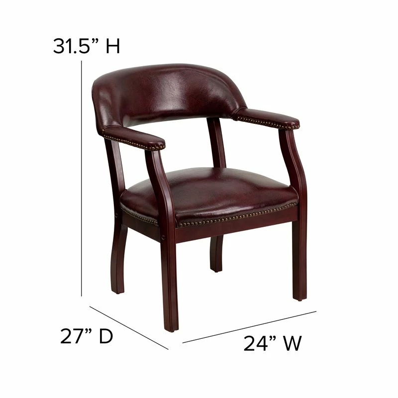 Promo ๐ Flash Furniture Luxurious Conference Guest Chair In Burgundy ๐ 6 Promo ๐ Flash Furniture Luxurious Conference Guest Chair In Burgundy ๐ - Image 6