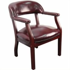 Promo 🌟 Flash Furniture Luxurious Conference Guest Chair In Burgundy 🎁