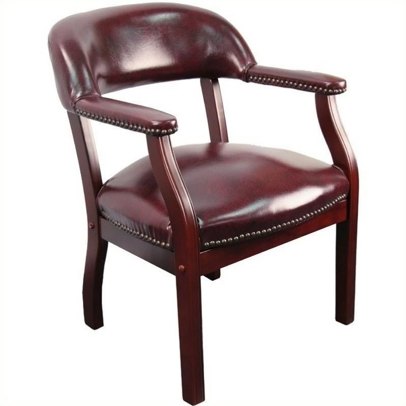 Promo ๐ Flash Furniture Luxurious Conference Guest Chair In Burgundy ๐ 1 Promo ๐ Flash Furniture Luxurious Conference Guest Chair In Burgundy ๐