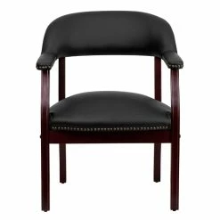 Best Sale 😀 Flash Furniture Leather Conference Guest Chair In Black 🌟 -Guest Chairs Sales 463177 3 L