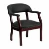 Best Sale 😀 Flash Furniture Leather Conference Guest Chair In Black 🌟