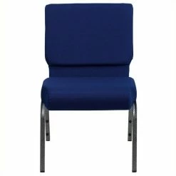 Promo 🤩 Flash Furniture Hercules Stacking Church Stacking Guest Chair In Navy 🧨