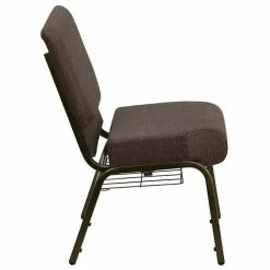 Coupon 😍 Flash Furniture Hercules Church Stacking Guest Chair In Brown ✨ -Guest Chairs Sales 464634 2 L