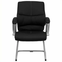 Brand new ๐ Flash Furniture Executive Side Office Guest Chair With Black Leather ๐
