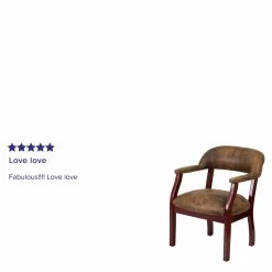 Cheapest 😀 Flash Furniture Bomber Jacket Luxurious Guest Chair In Brown ⭐ -Guest Chairs Sales 465561 2 L