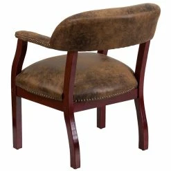Cheapest 😀 Flash Furniture Bomber Jacket Luxurious Guest Chair In Brown ⭐ -Guest Chairs Sales 465561 3 L