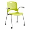 Hot Sale 🌟 Safco Sassy Modern Plastic Guest Chair In Grass Green (Set Of 2) ✔️