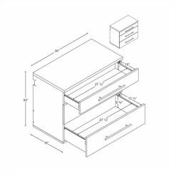 Brand new โจ Prepac HangUps 3-Drawer Base Storage Cabinet In Light Grey Laminate ๐ 11 Brand new โจ Prepac HangUps 3-Drawer Base Storage Cabinet In Light Grey Laminate ๐ -Guest Chairs Sales 483798 5 L