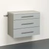 Brand new ✨ Prepac HangUps 3-Drawer Base Storage Cabinet In Light Grey Laminate 😉