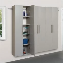 Wholesale ✔️ Prepac HangUps 24" Large Storage Cabinet In Light Grey Laminate 🛒 -Guest Chairs Sales 485038 4 L