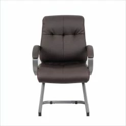 Brand new 👏 Boss Office Products Boss Office Double Plush Executive Guest Chair In Bomber Brown 🔥 -Guest Chairs Sales 498901 2 L