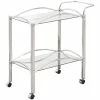 Best deal ⌛ Coaster 2 Tier Glass Top Serving Cart In Chrome 🌟