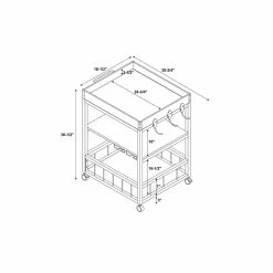 Promo π Linon Austin Metal And Wood Bar Cart In Brown π 13 Promo π Linon Austin Metal And Wood Bar Cart In Brown π -Guest Chairs Sales 638311 3 L