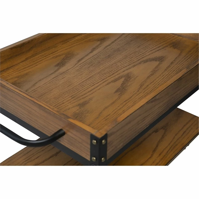 Promo π Linon Austin Metal And Wood Bar Cart In Brown π 6 Promo π Linon Austin Metal And Wood Bar Cart In Brown π - Image 6