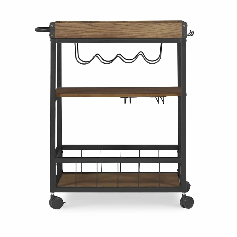 Promo π Linon Austin Metal And Wood Bar Cart In Brown π 8 Promo π Linon Austin Metal And Wood Bar Cart In Brown π - Image 8