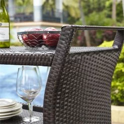 Discount 😀 Crosley Furniture Crosley Palm Harbor Wicker Patio Bar Cart In Brown 😀 -Guest Chairs Sales 654933 5 L