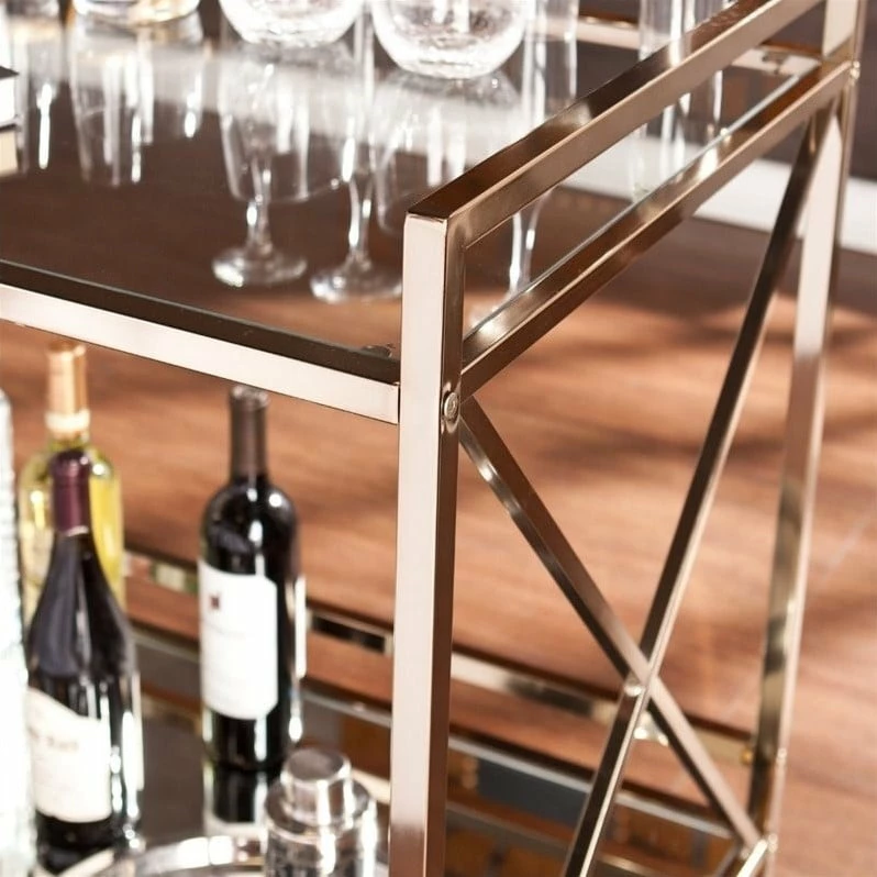Budget π― Southern Enterprises SEI Furniture Maxton Bar Cart In Metallic Gold β€οΈ 2 Budget π― Southern Enterprises SEI Furniture Maxton Bar Cart In Metallic Gold β€οΈ - Image 2