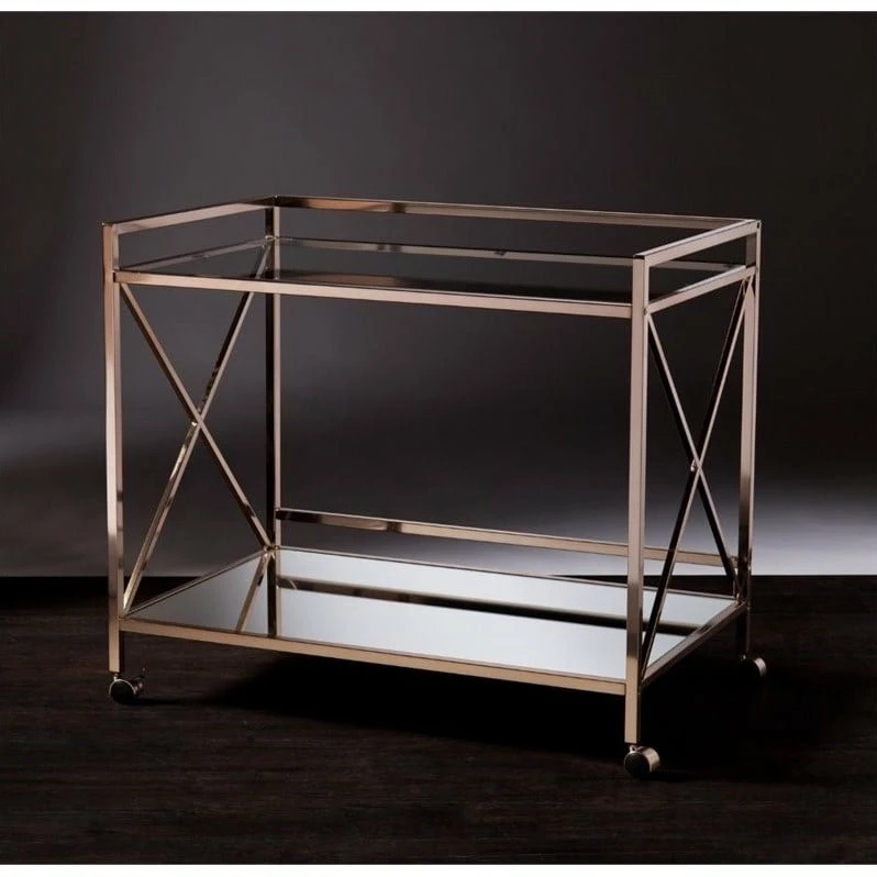 Budget π― Southern Enterprises SEI Furniture Maxton Bar Cart In Metallic Gold β€οΈ 3 Budget π― Southern Enterprises SEI Furniture Maxton Bar Cart In Metallic Gold β€οΈ - Image 3
