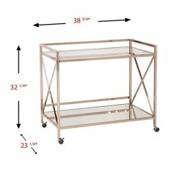 Budget π― Southern Enterprises SEI Furniture Maxton Bar Cart In Metallic Gold β€οΈ 8 Budget π― Southern Enterprises SEI Furniture Maxton Bar Cart In Metallic Gold β€οΈ -Guest Chairs Sales 656671 4 L